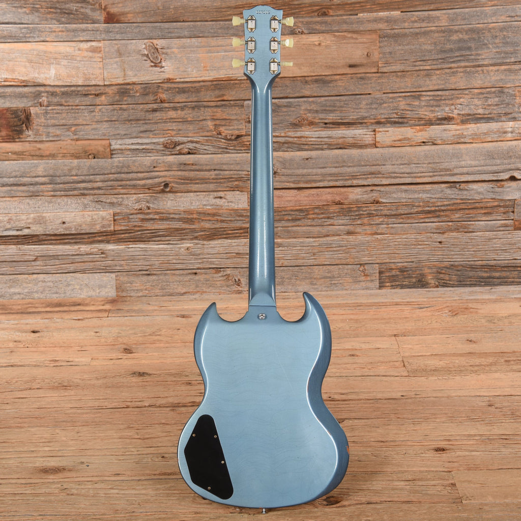 Gibson Custom Murphy Lab 64 SG Standard Reissue Light Aged Pelham Blue 2020 - View 5 | MusicMarket