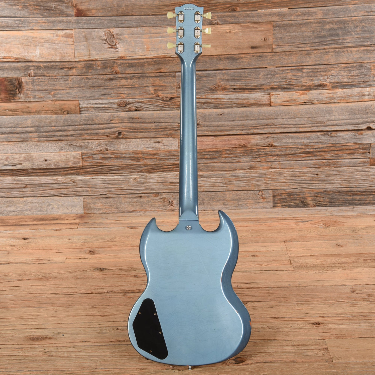 Gibson Custom Murphy Lab 64 SG Standard Reissue Light Aged Pelham Blue 2020 - View 5 | MusicMarket