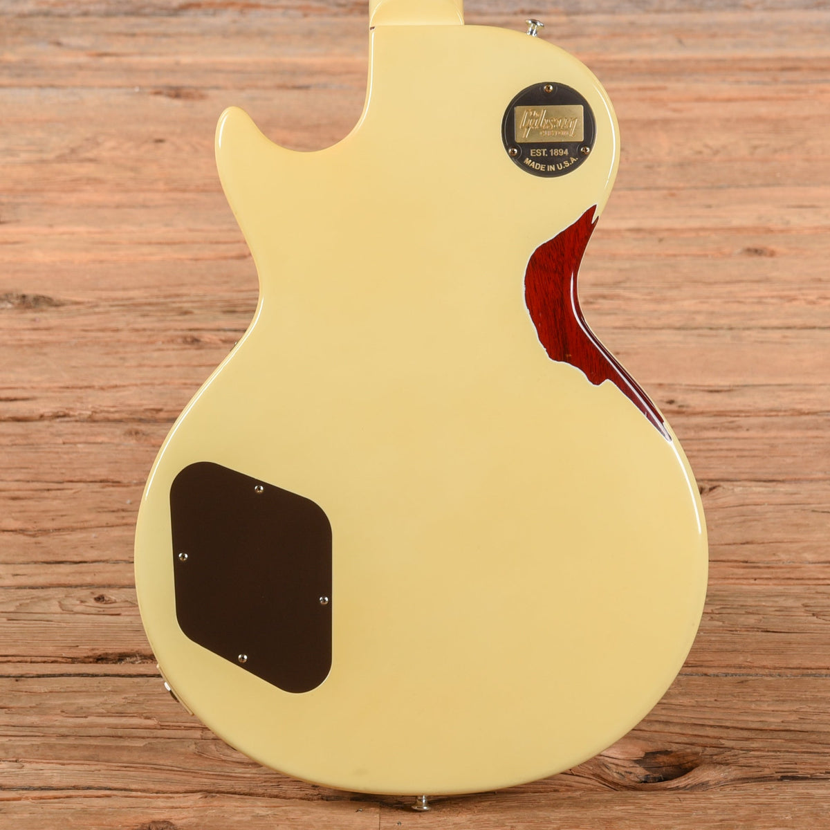 Gibson Custom Painted Over Series '58 Les Paul Standard Reissue Classic White Over Cherry Sunburst 2017 - View 3 |