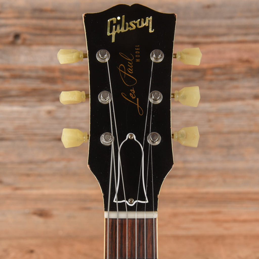 Gibson Custom Painted Over Series '58 Les Paul Standard Reissue Classic White Over Cherry Sunburst 2017 - View 6 |