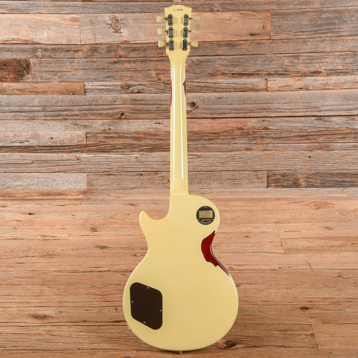 Gibson Custom Painted Over Series '58 Les Paul Standard Reissue Classic White Over Cherry Sunburst 2017 - View 5 |