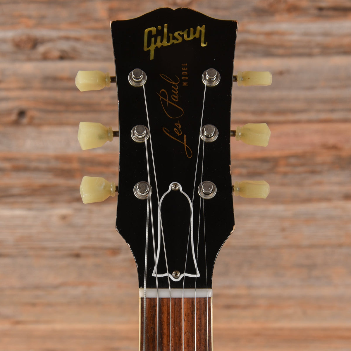 Gibson Custom Painted Over Series '58 Les Paul Standard Reissue Ebony Over Gold 2017 - View 6 | MusicMarket
