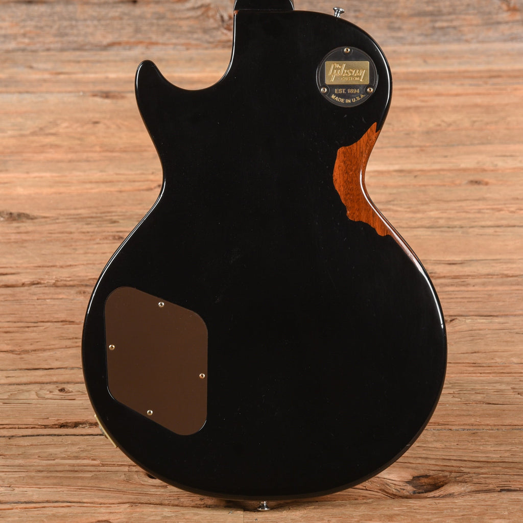 Gibson Custom Painted Over Series '58 Les Paul Standard Reissue Ebony Over Gold 2017 - View 3 | MusicMarket