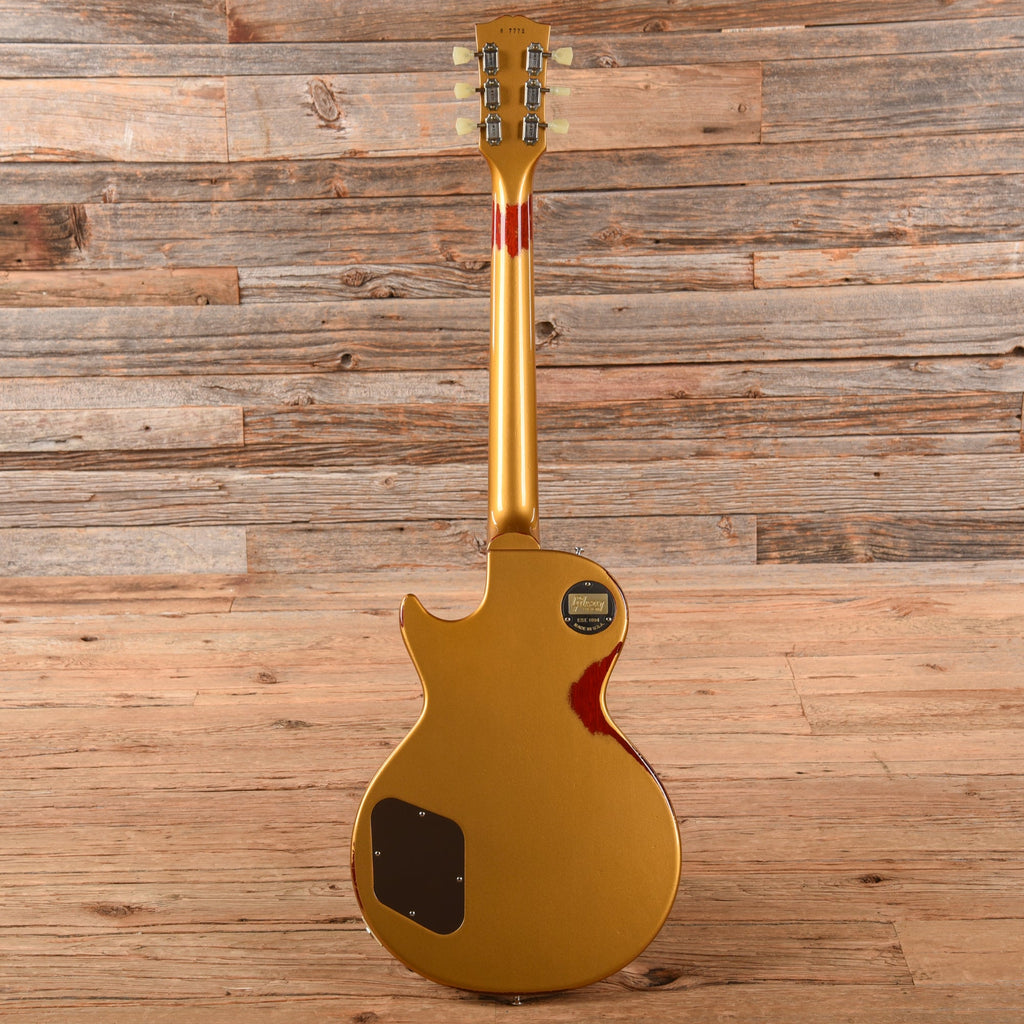 Gibson Custom Painted Over Series '58 Les Paul Standard Reissue Gold Over Cherry Sunburst 2017 - View 5 | MusicMarket