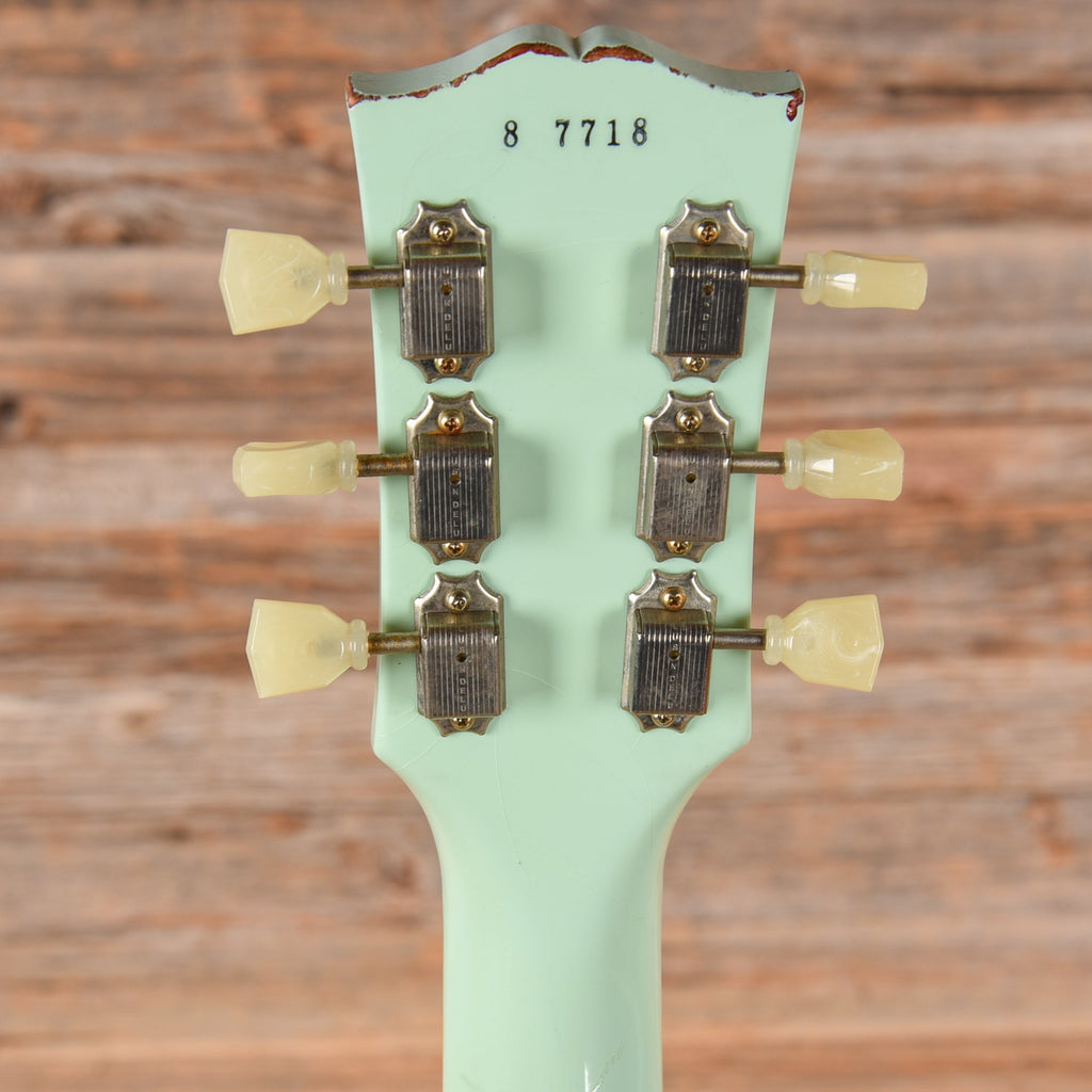 Gibson Custom Painted Over Series '58 Les Paul Standard Reissue Kerry Green Over Dark Sunburst 2017 - View 7 |