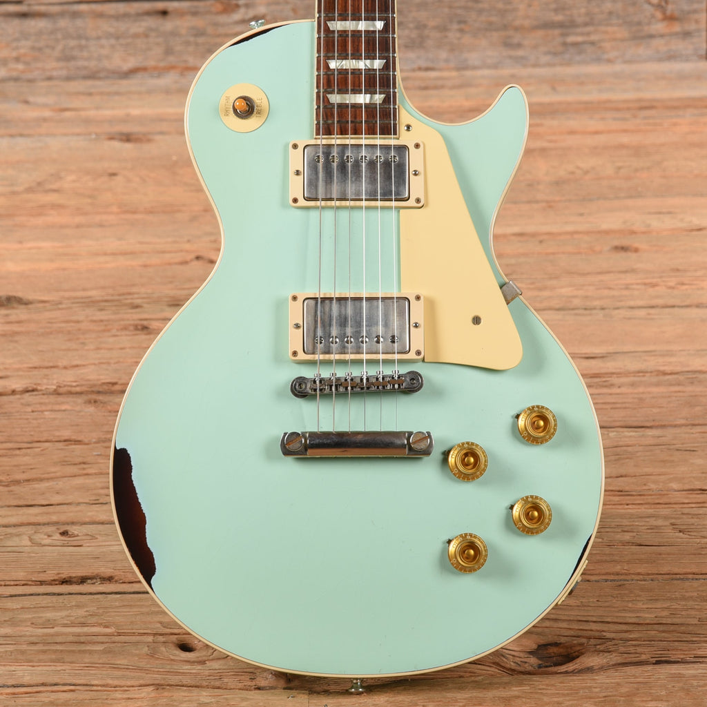 Gibson Custom Painted Over Series '58 Les Paul Standard Reissue Kerry Green Over Dark Sunburst 2017 - MusicMarket
