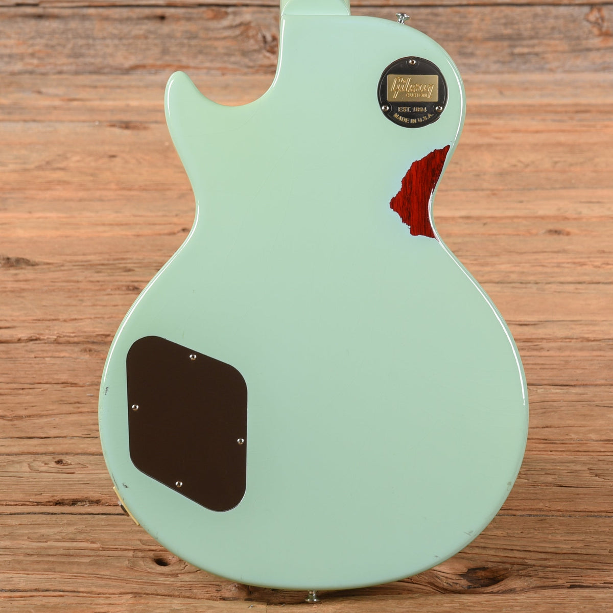 Gibson Custom Painted Over Series '58 Les Paul Standard Reissue Kerry Green Over Dark Sunburst 2017 - View 3 |