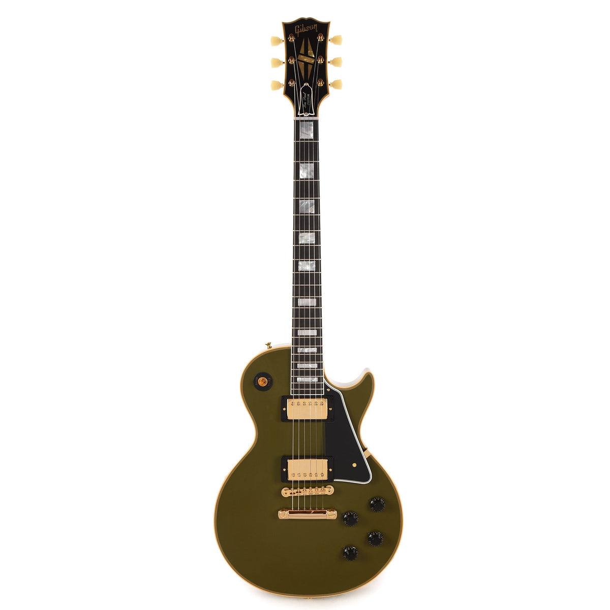 Gibson Custom Shop 1957 Les Paul Custom "CME Spec" Antique Olive Drab VOS w/Custom "S" Buckers - View 4 | MusicMarket