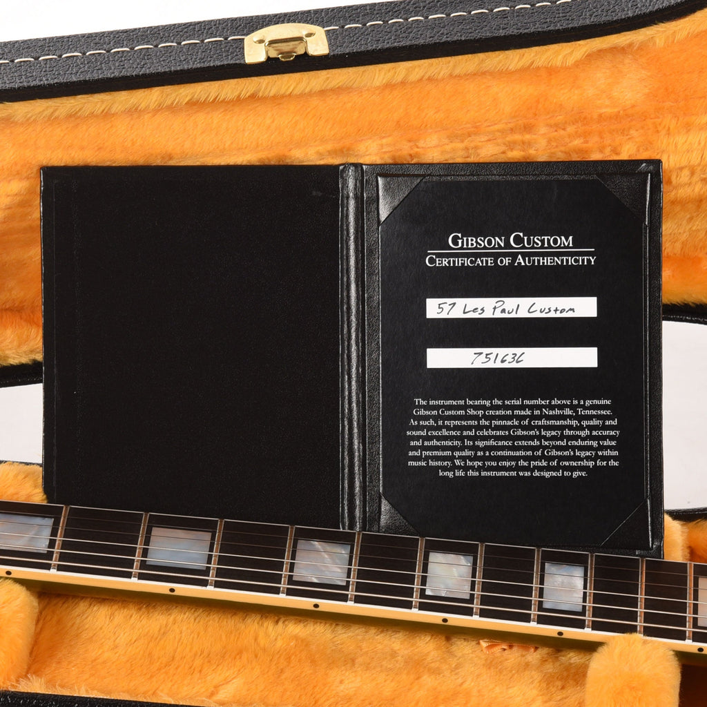 Gibson Custom Shop 1957 Les Paul Custom "CME Spec" Antique Olive Drab VOS w/Custom "S" Buckers - View 9 | MusicMarket