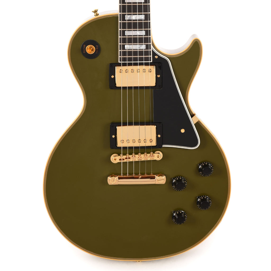 Gibson Custom Shop 1957 Les Paul Custom "CME Spec" Antique Olive Drab VOS w/Custom "S" Buckers - View 2 | MusicMarket