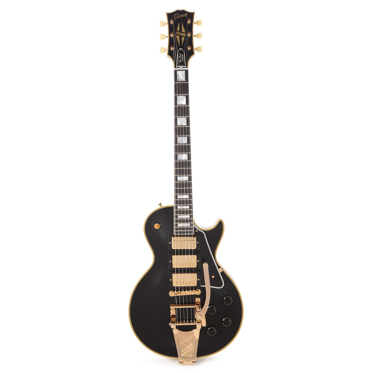Gibson Custom Shop 1957 Les Paul Custom Reissue 3-Pickup Ebony VOS GH w/Bigsby - View 4 | MusicMarket