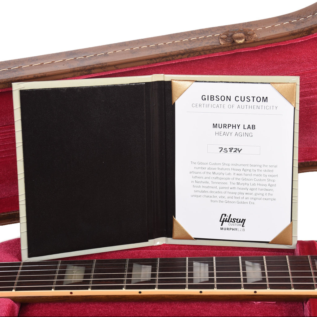 Gibson Custom Shop 1957 Les Paul Standard Mahogany Top Walnut Murphy Lab Heavy Aged - View 9 | MusicMarket