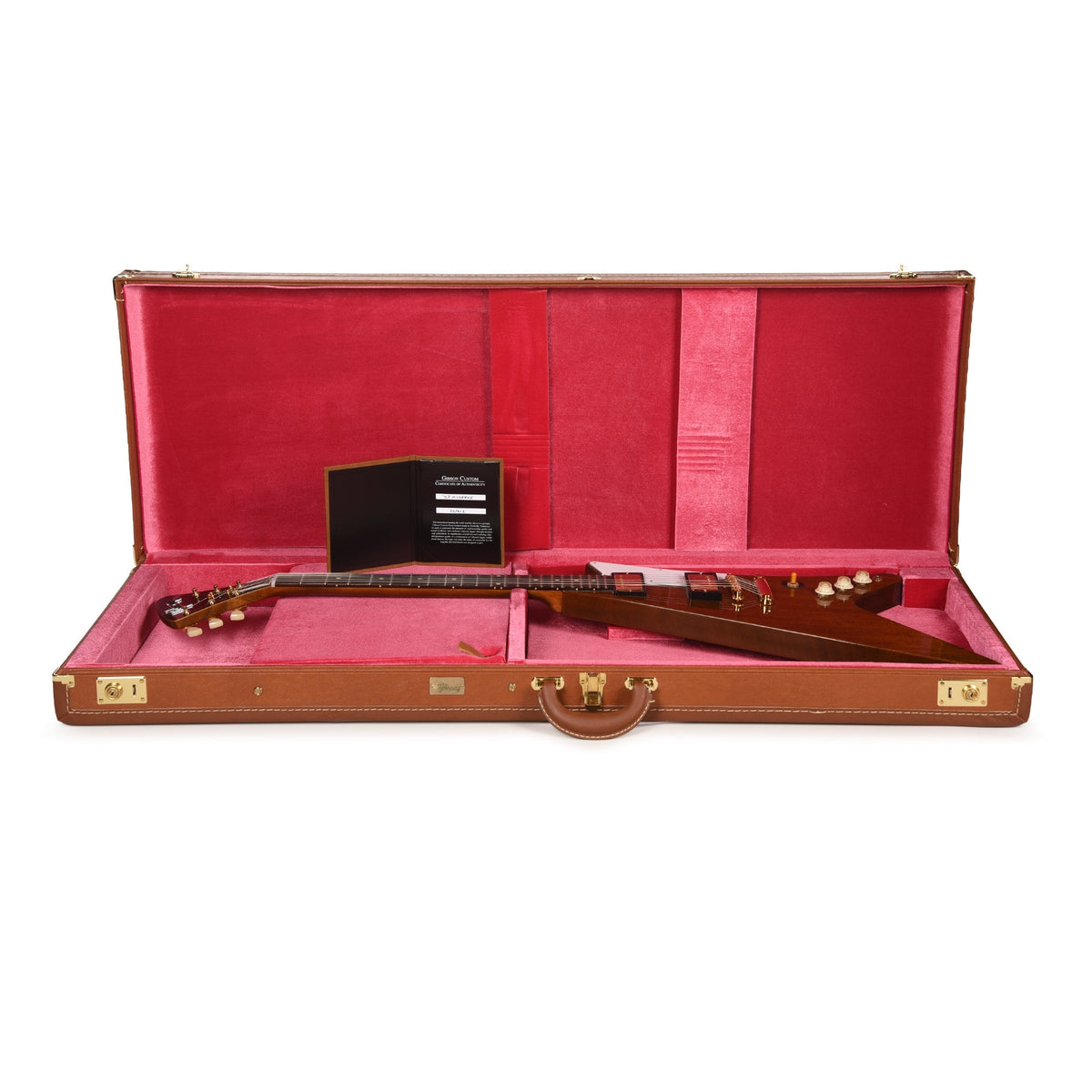 Gibson Custom Shop 1957 Mahogany Moderne Reissue Antique Natural VOS - View 8 | MusicMarket