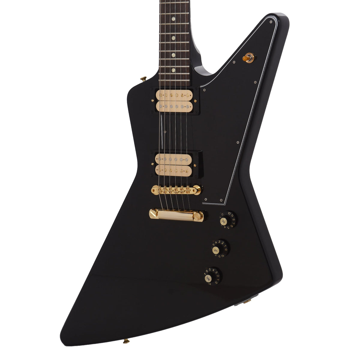 Gibson Custom Shop 1958 Korina Explorer Ebony VOS w/Black Pickguard - View 2 | MusicMarket