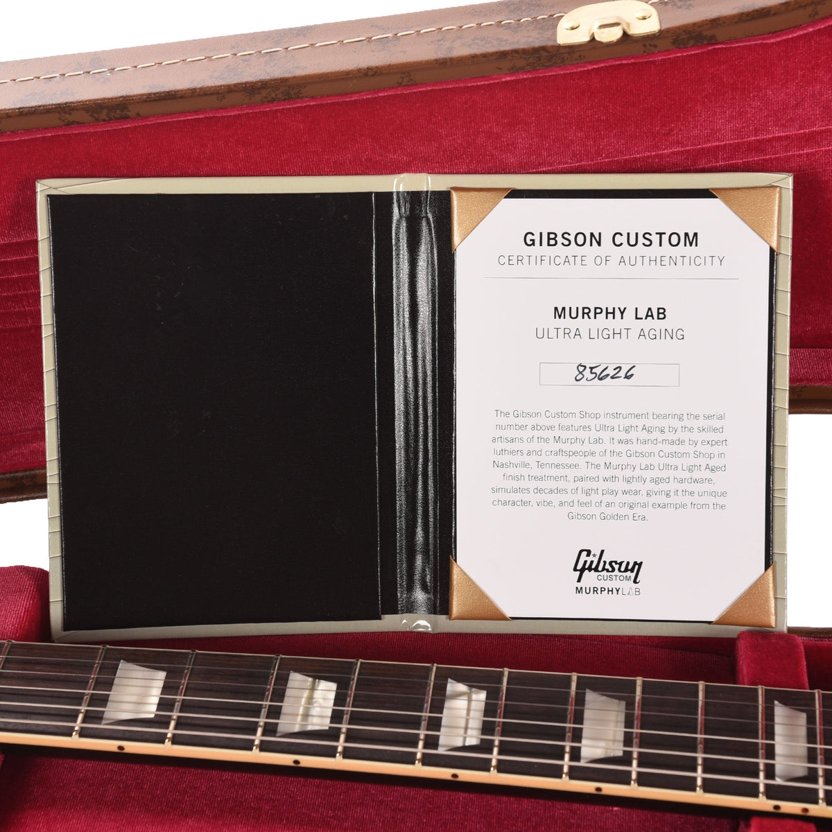 Gibson Custom Shop 1958 Les Paul Standard All Ebony Ultra Murphy Lab Light Aged - View 9 | MusicMarket