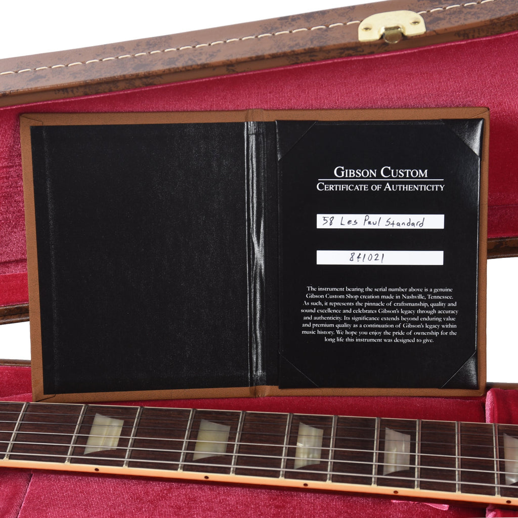 Gibson Custom Shop 1958 Les Paul Standard "CME Spec" Green Lemon VOS w/60 V2 Neck Profile - View 9 | MusicMarket