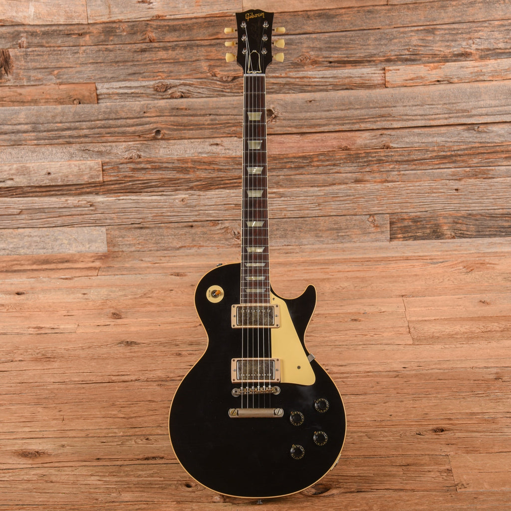 Gibson Custom Shop 1958 Les Paul Standard Murphy Lab Ultra Light Aged All Ebony 2024 - View 4 | MusicMarket