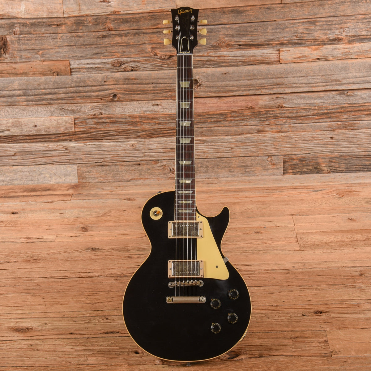 Gibson Custom Shop 1958 Les Paul Standard Murphy Lab Ultra Light Aged All Ebony 2024 - View 4 | MusicMarket