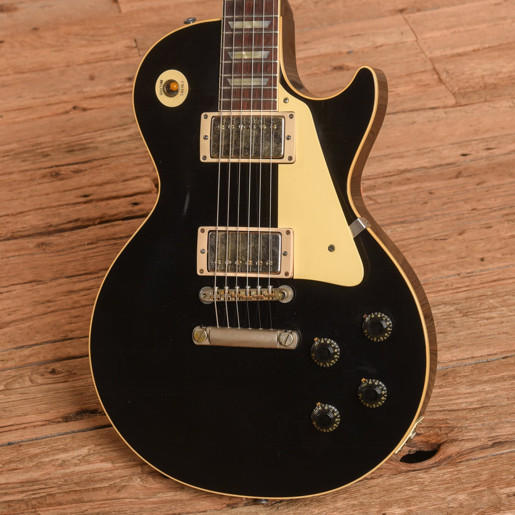 Gibson Custom Shop 1958 Les Paul Standard Murphy Lab Ultra Light Aged All Ebony 2024 - View 2 | MusicMarket
