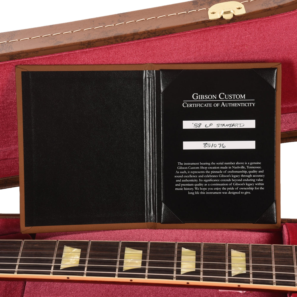 Gibson Custom Shop 1958 Les Paul Standard Reissue Iced Tea Burst VOS - View 9 | MusicMarket