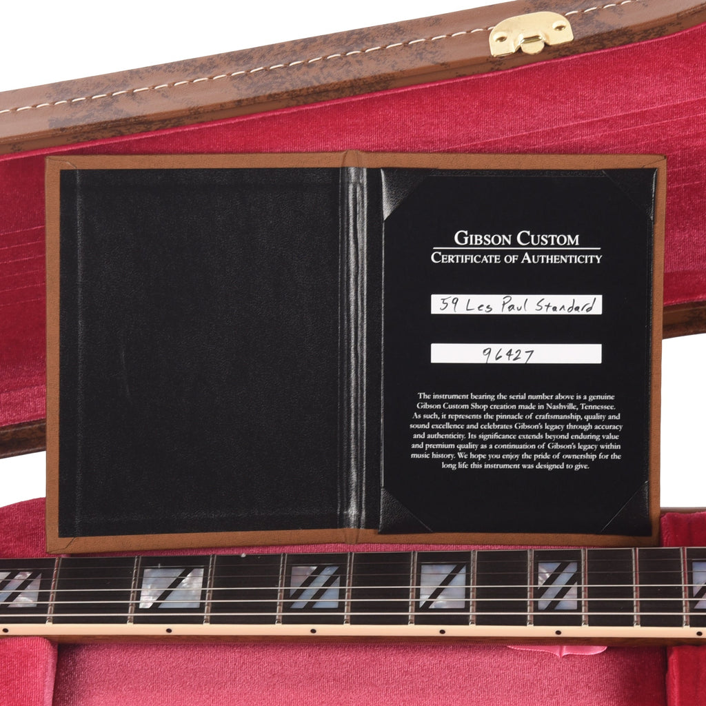 Gibson Custom Shop 1959 Les Paul Standard "CME Spec" Cobra Burst Gloss W/Single Custom "S" Bucker & V2 Neck - View