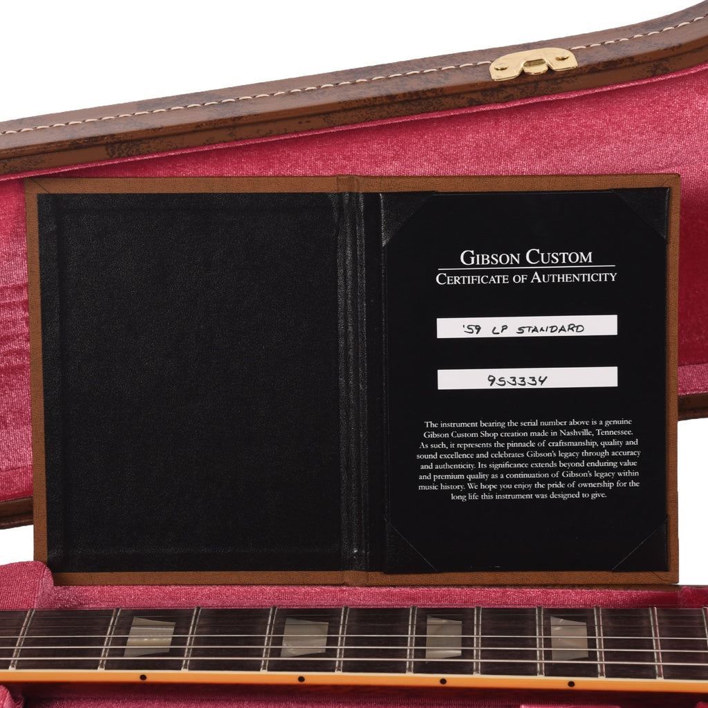 Gibson Custom Shop 1959 Les Paul Standard "CME Spec" Factory Burst VOS w/59 Carmelita Neck - View 9 | MusicMarket
