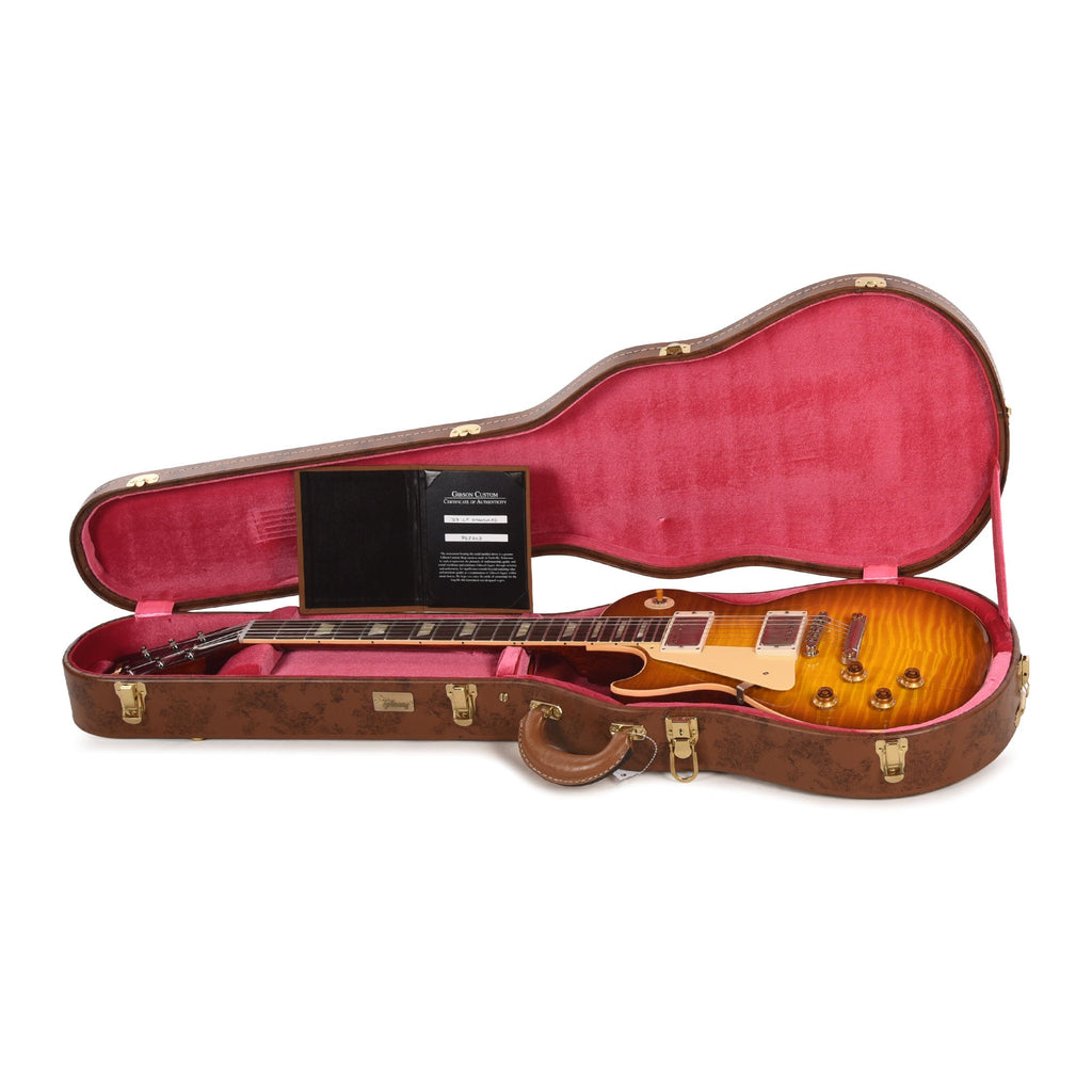 Gibson Custom Shop 1959 Les Paul Standard LEFTY "CME Spec" Golden Poppy Burst VOS w/59 Carmelita Neck - View 8 |