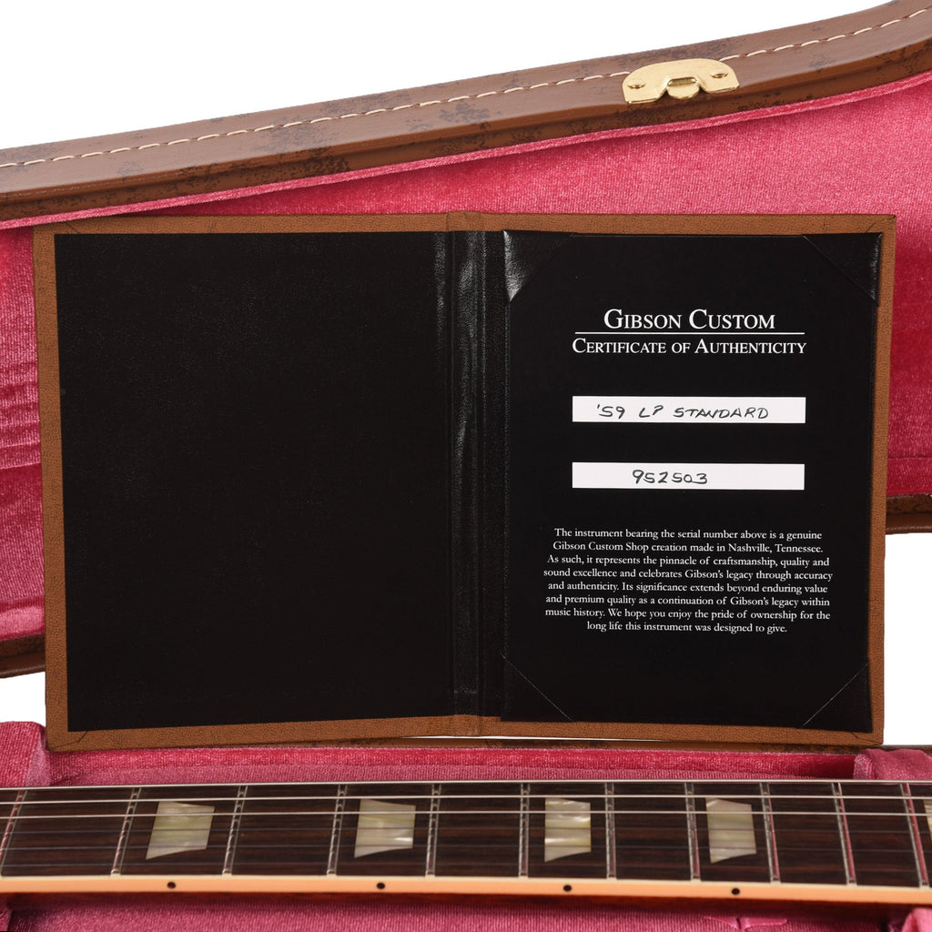 Gibson Custom Shop 1959 Les Paul Standard LEFTY "CME Spec" Golden Poppy Burst VOS w/59 Carmelita Neck - View 9 |