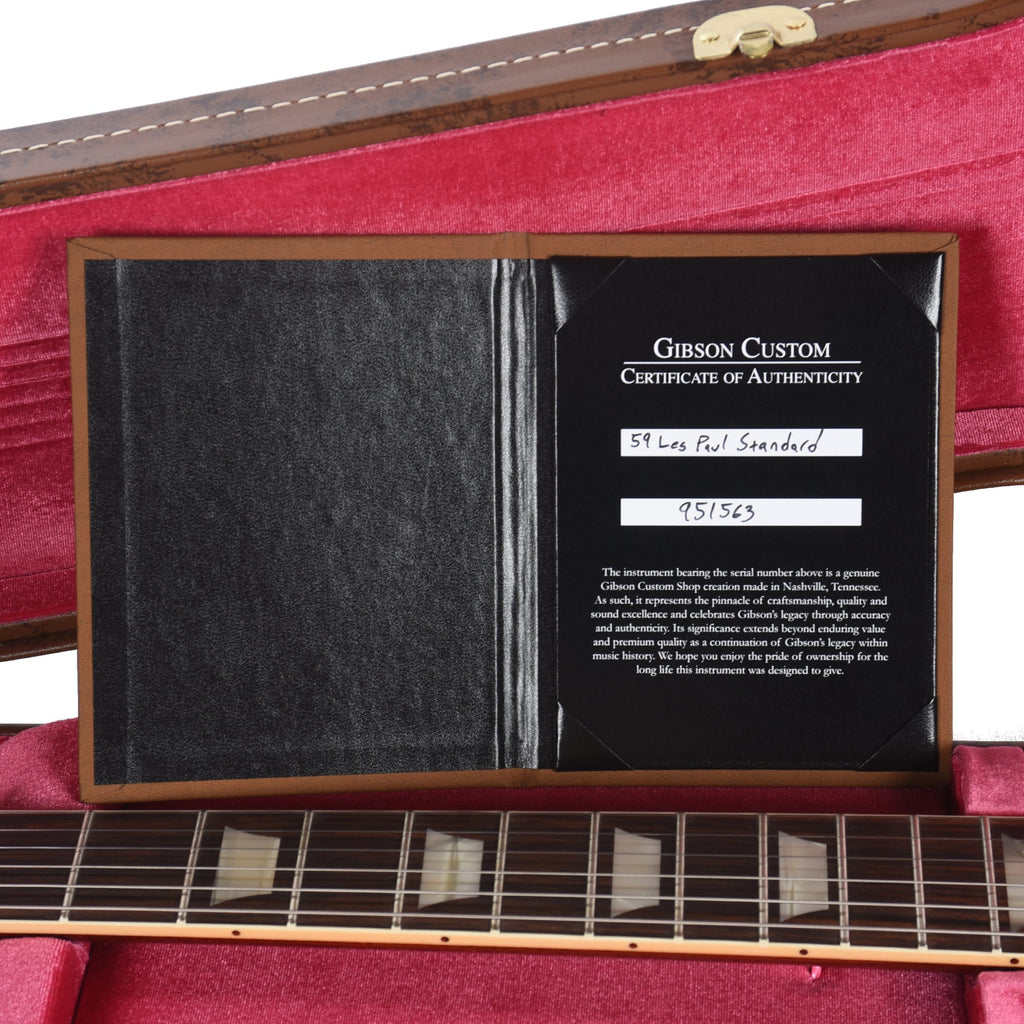 Gibson Custom Shop 1959 Les Paul Standard Reissue Dark Bourbon Fade VOS - View 9 | MusicMarket