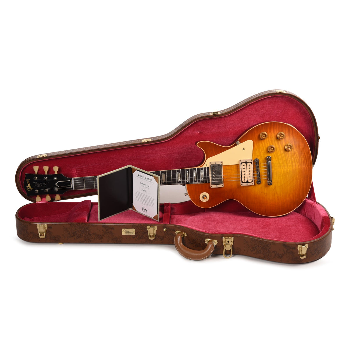 Gibson Custom Shop 1960 Les Paul Standard Beauty of the Burst 151 Murphy Lab Light Aged w/Double Classic White