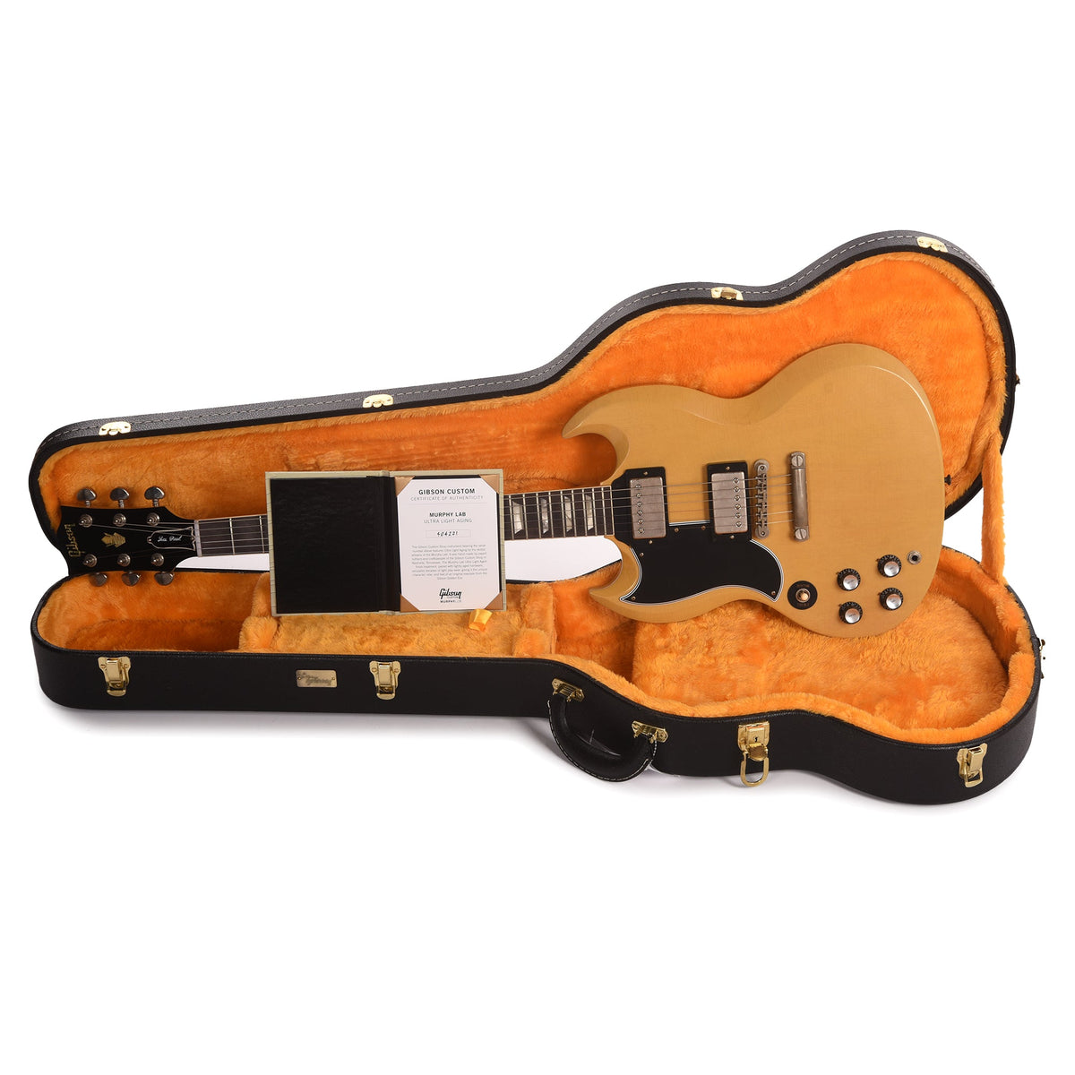 Gibson Custom Shop 1961 SG Les Paul Standard "CME Spec" LEFTY Antique TV Yellow Ultra Light Aged - View 9 | MusicMarket