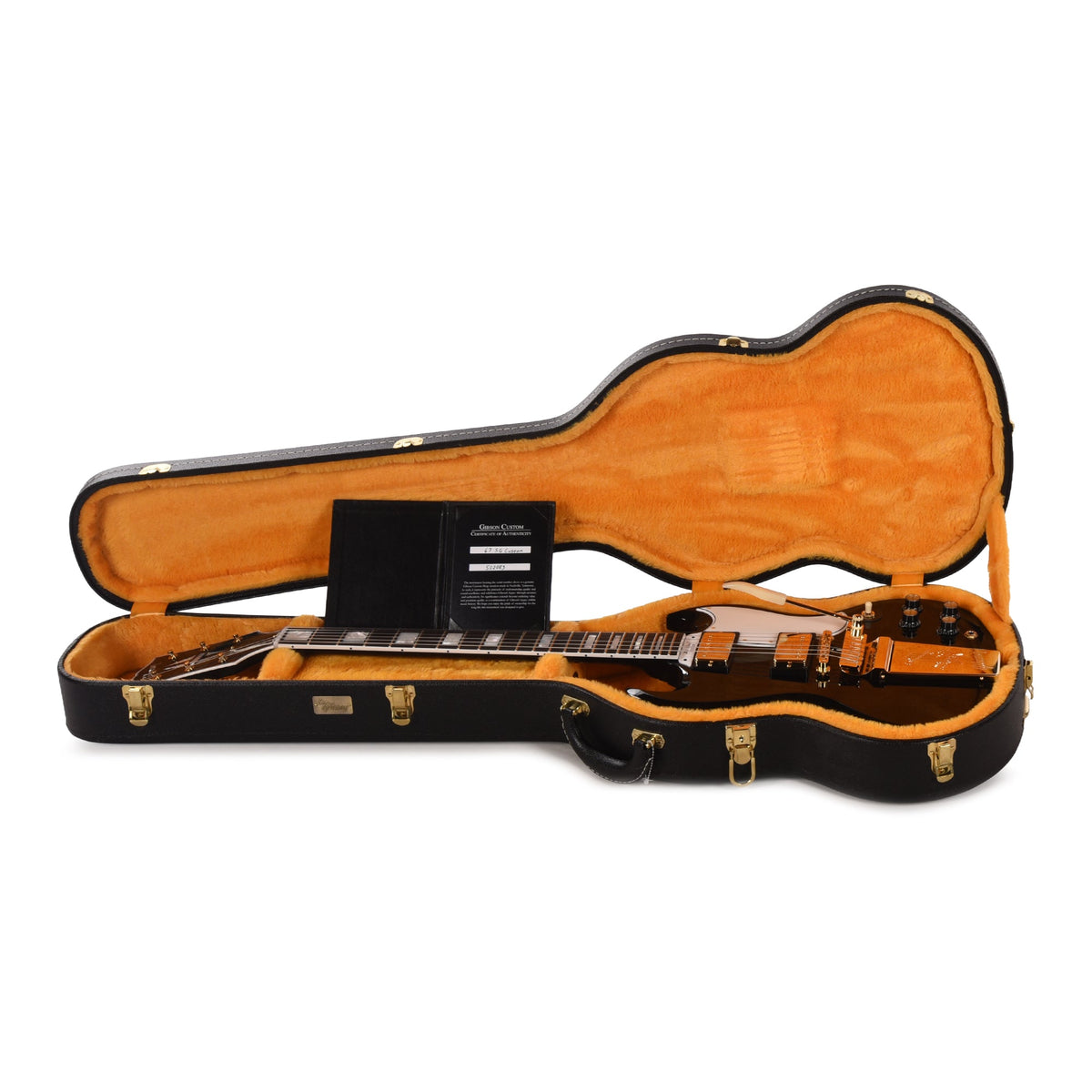 Gibson Custom Shop 1963 SG Custom "CME Spec" Ebony Gloss w/Maestro Vibrola - View 8 | MusicMarket