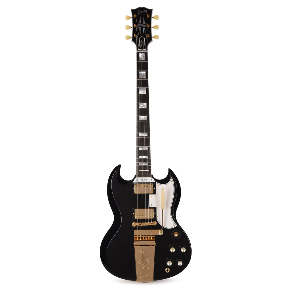Gibson Custom Shop 1963 SG Custom "CME Spec" Ebony Gloss w/Maestro Vibrola - View 4 | MusicMarket
