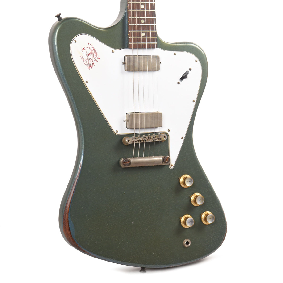 Gibson Custom Shop 1965 Non-Reverse Firebird Pelham Blue Murphy Lab Ultra Heavy Aged w/Stop Bar - MusicMarket