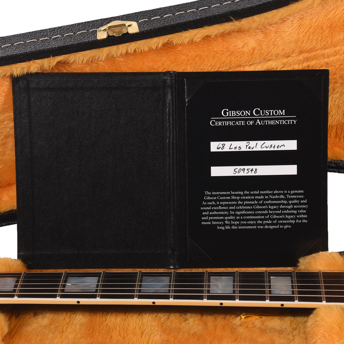 Gibson Custom Shop 1968 Les Paul Custom "CME Spec" Ebony VOS - View 9 | MusicMarket