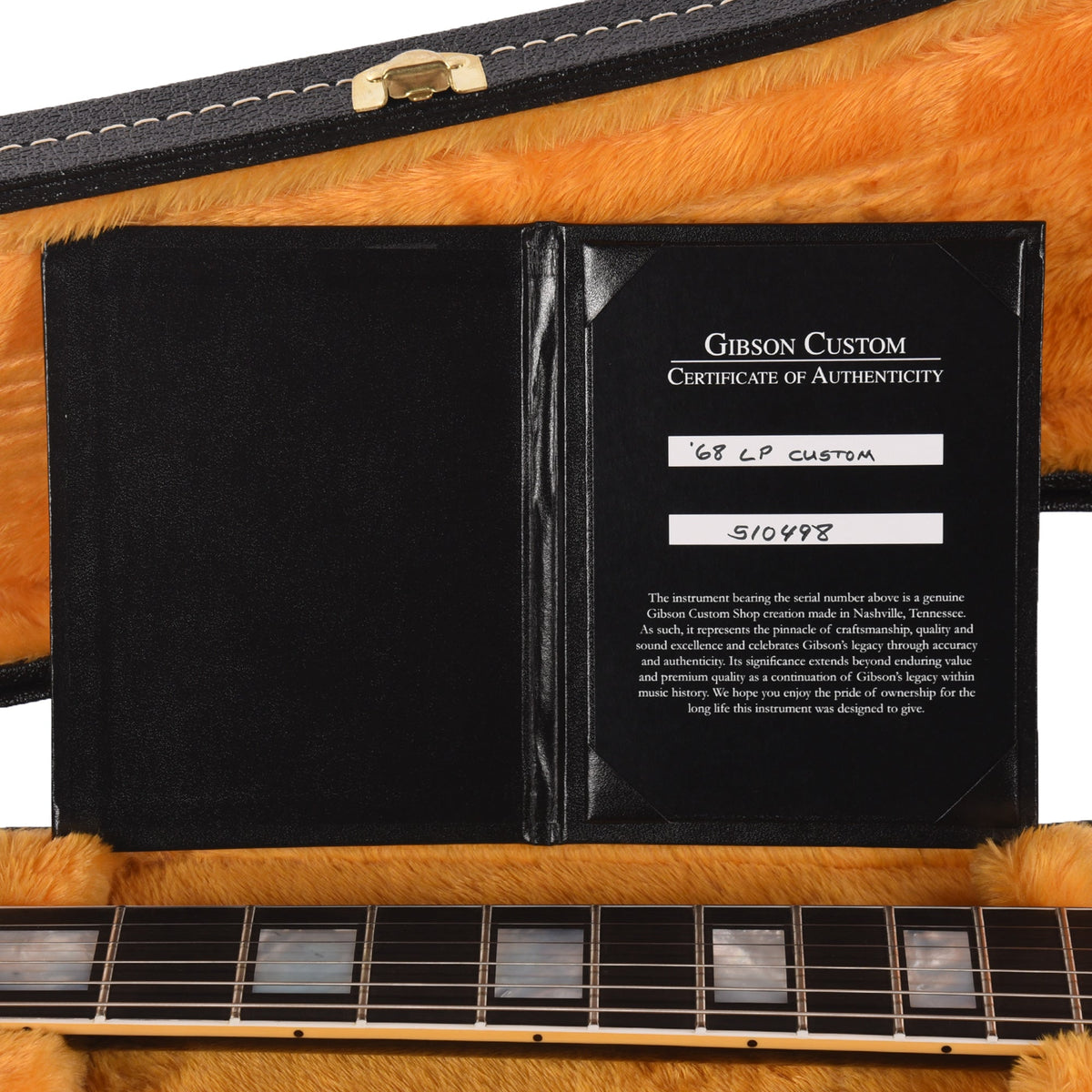 Gibson Custom Shop 1968 Les Paul Custom "CME Spec" Ebony VOS w/Chambered Body & Custom "S" Buckers - View 9 |