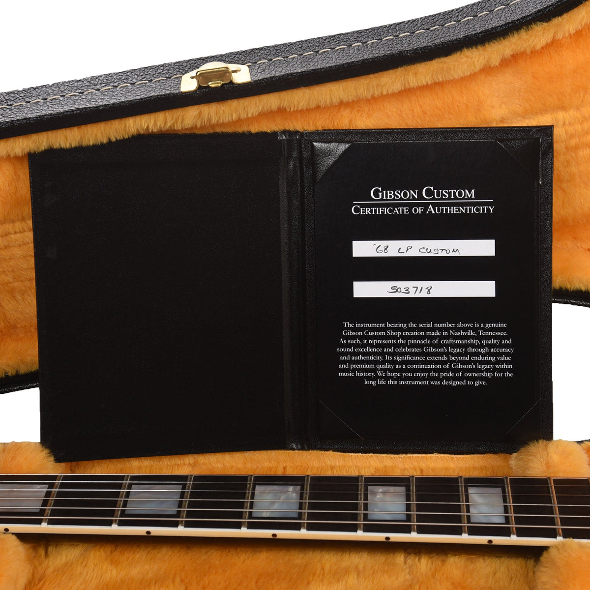 Gibson Custom Shop 1968 Les Paul Custom "CME Spec" Ebony VOS w/Custom "S" Buckers - View 9 | MusicMarket