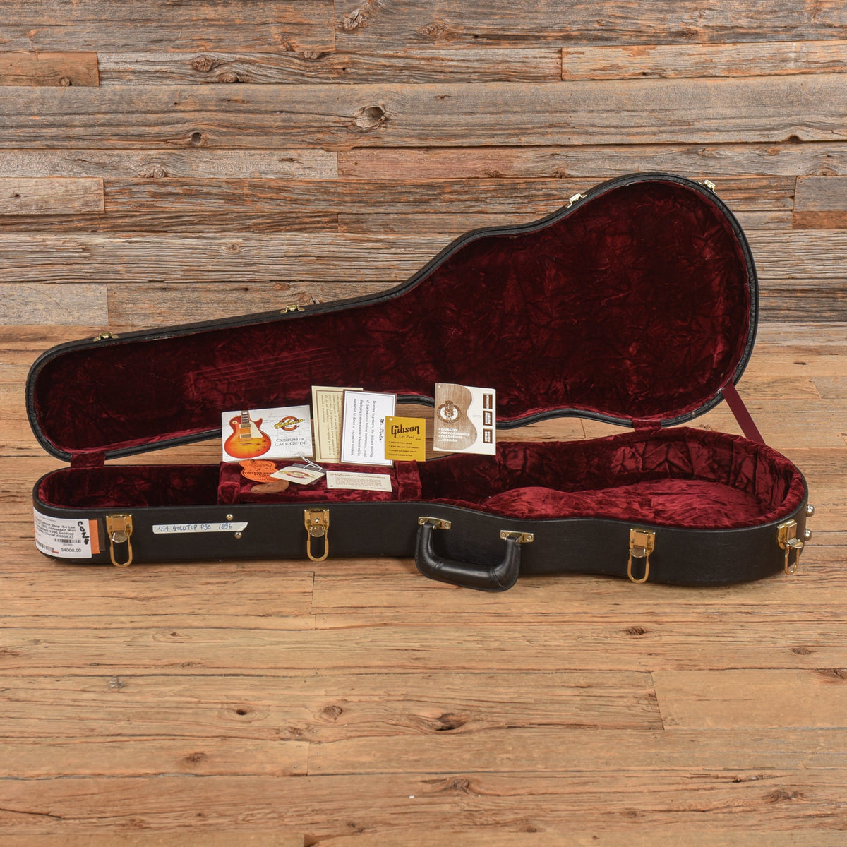 Gibson Custom Shop '54 Les Paul w/1972 Embossed Mini Humbuckers Goldtop 1996 - View 9 | MusicMarket