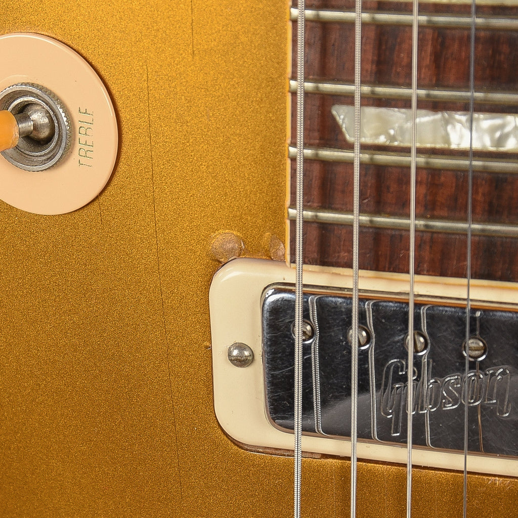 Gibson Custom Shop '54 Les Paul w/1972 Embossed Mini Humbuckers Goldtop 1996 - View 10 | MusicMarket
