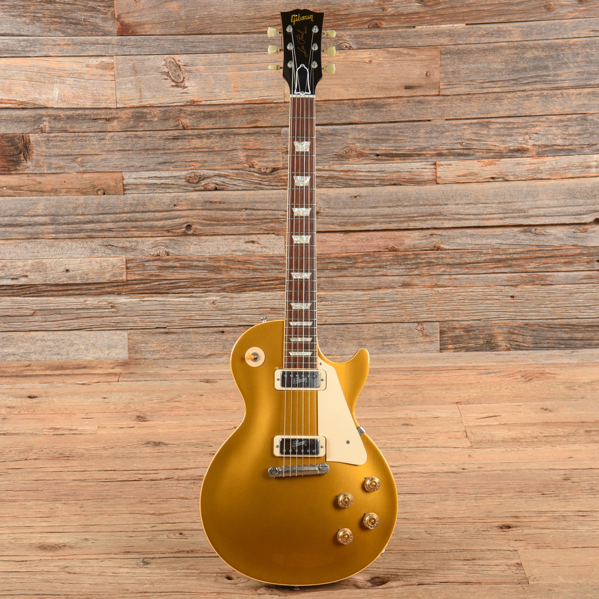 Gibson Custom Shop '54 Les Paul w/1972 Embossed Mini Humbuckers Goldtop 1996 - View 4 | MusicMarket