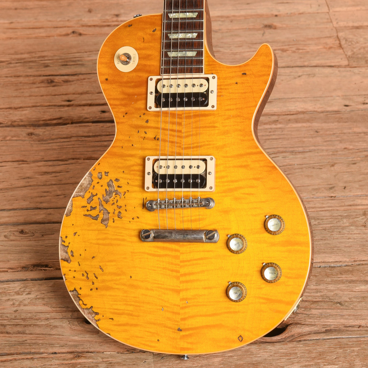 Gibson Custom Shop 60th Anniversary '59 Les Paul Standard Reissue Heavy Aged Amber 2019 - View 2 | MusicMarket