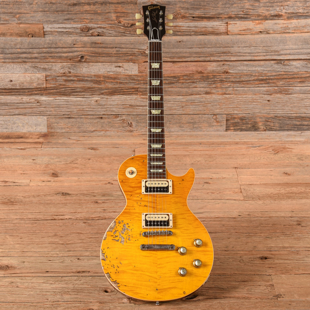 Gibson Custom Shop 60th Anniversary '59 Les Paul Standard Reissue Heavy Aged Amber 2019 - View 4 | MusicMarket