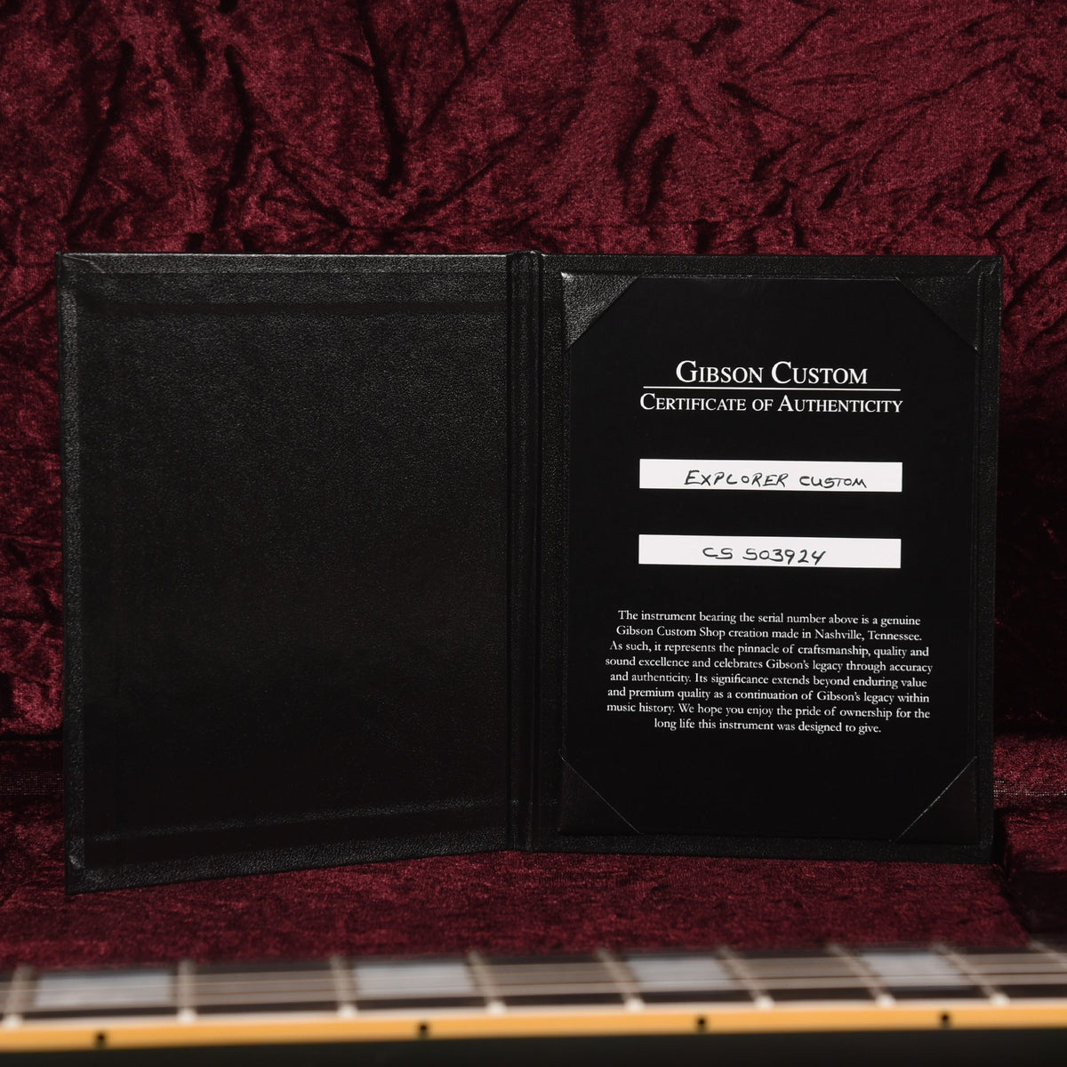 Gibson Custom Shop Explorer Custom "CME Spec" Antique Pelham Blue VOS - View 9 | MusicMarket