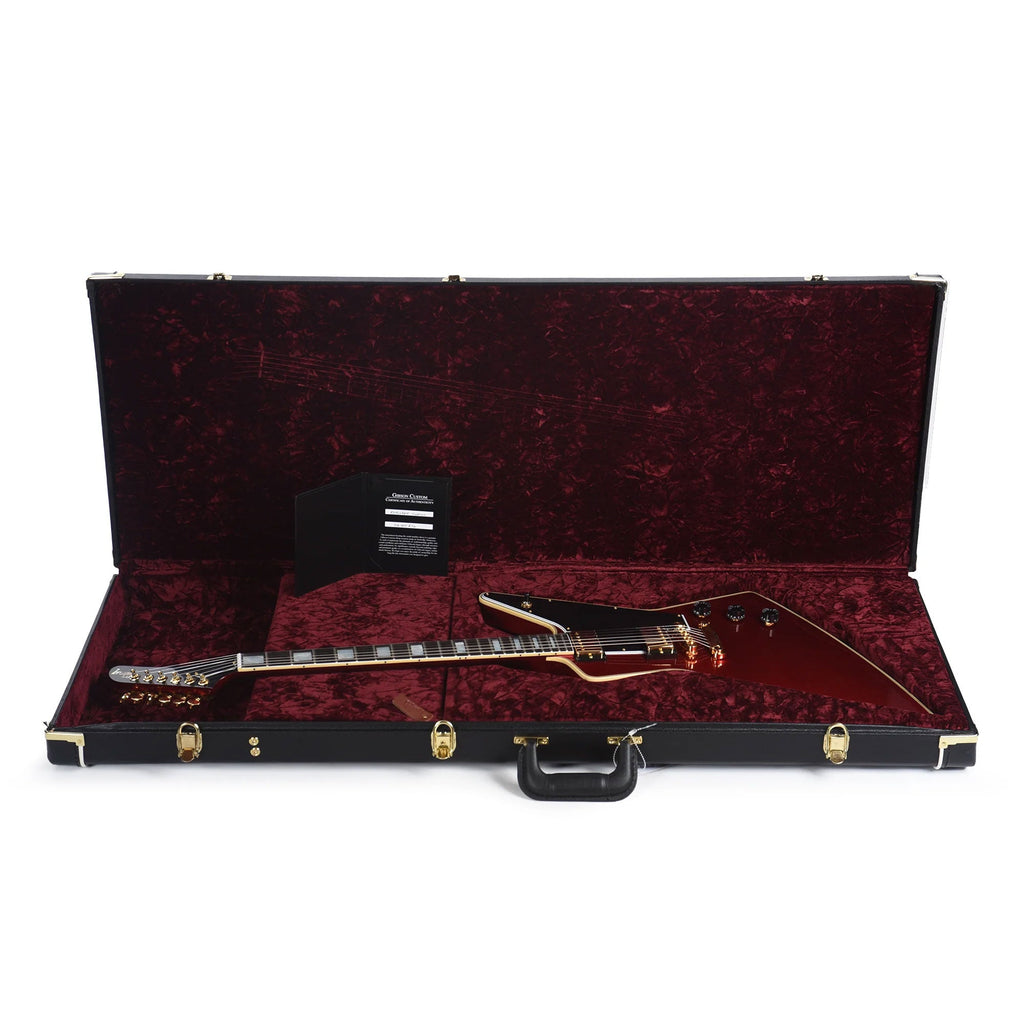 Gibson Custom Shop Explorer Custom "CME Spec" Antique Red Sparkle VOS w/Black Stinger - View 8 | MusicMarket