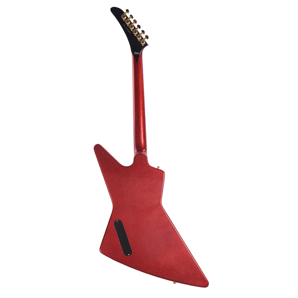 Gibson Custom Shop Explorer Custom "CME Spec" Antique Red Sparkle VOS w/Black Stinger - View 5 | MusicMarket