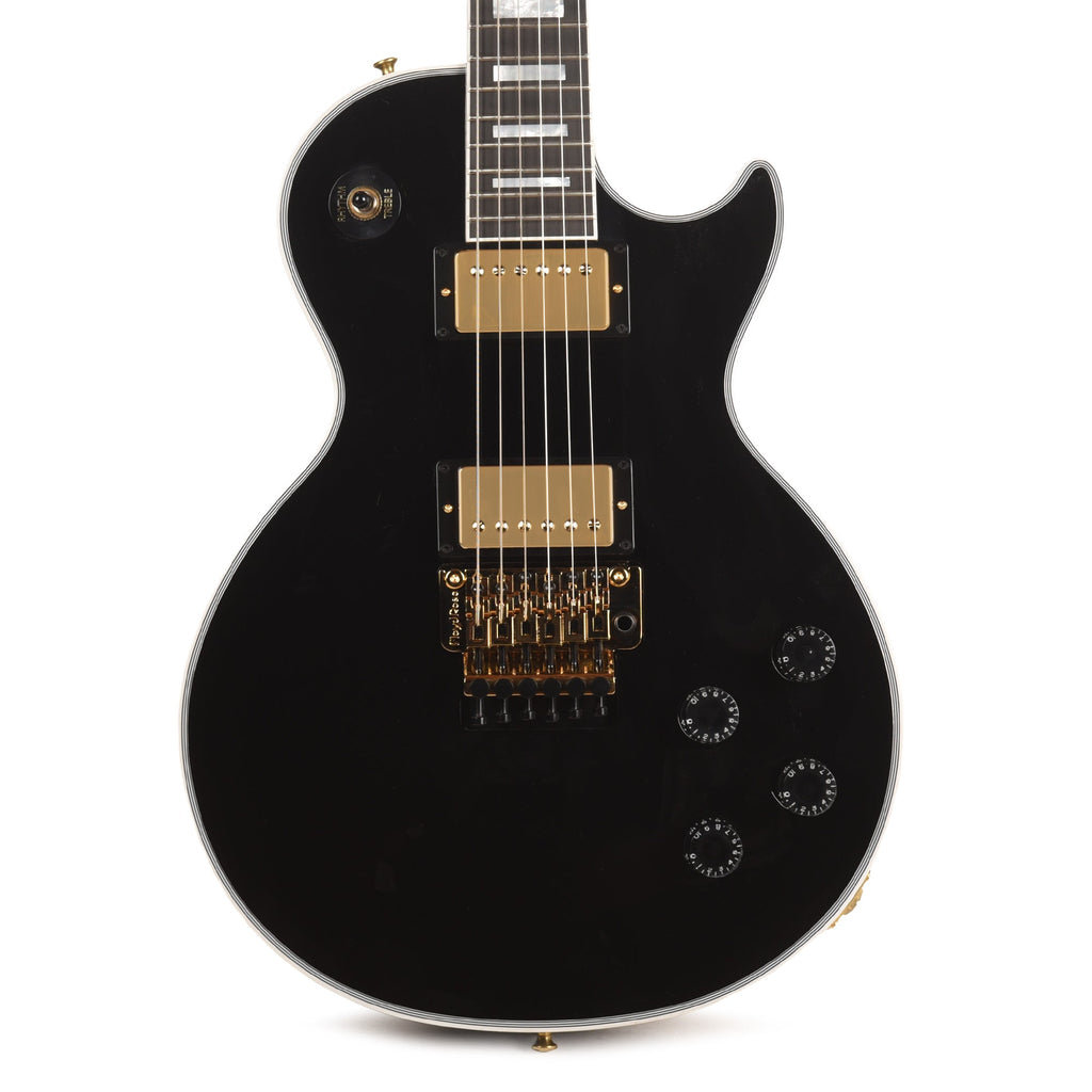 Gibson Custom Shop Les Paul Axcess Custom Ebony Gloss w/Floyd Rose - View 2 | MusicMarket