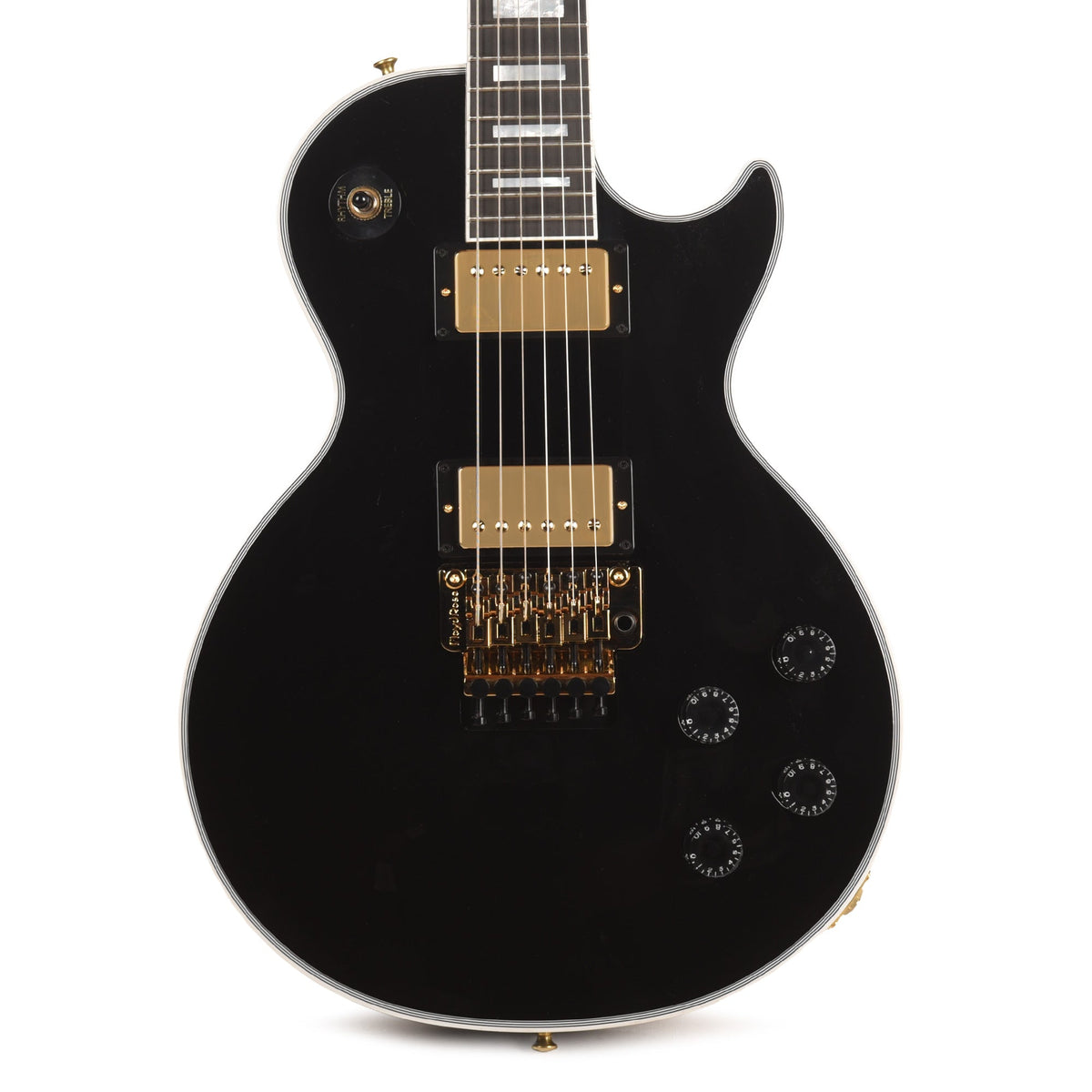 Gibson Custom Shop Les Paul Axcess Custom Ebony Gloss w/Floyd Rose - View 2 | MusicMarket
