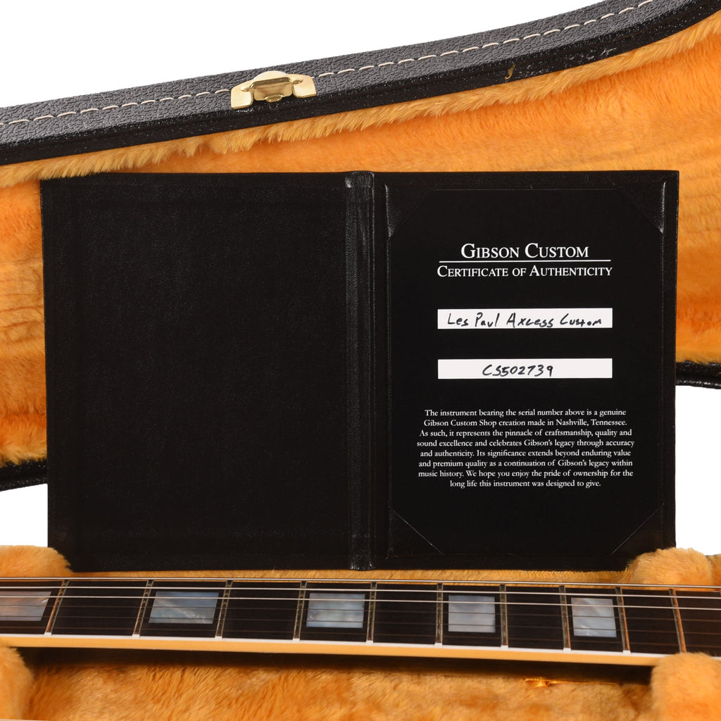 Gibson Custom Shop Les Paul Axcess Custom LEFTY Heavy Antique Silverburst Gloss w/Stop Bar - View 9 | MusicMarket
