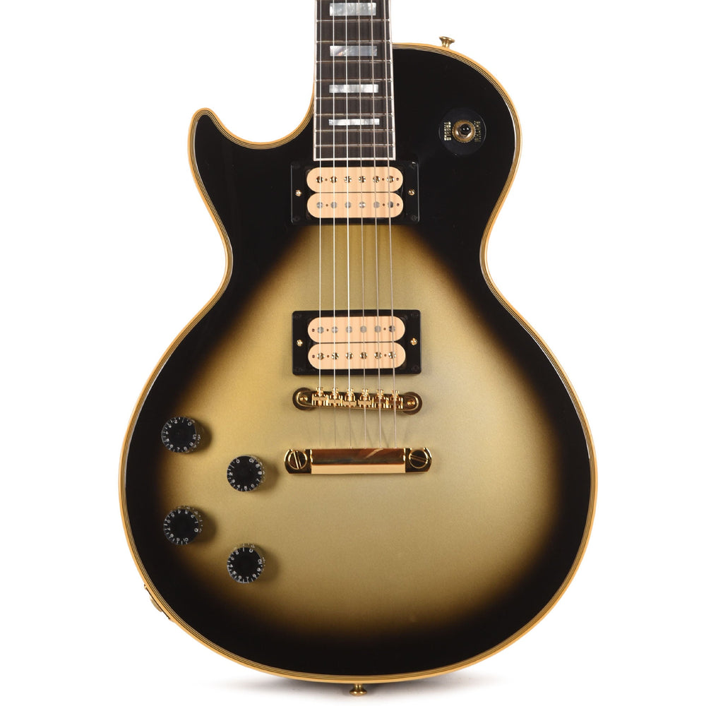 Gibson Custom Shop Les Paul Axcess Custom LEFTY Heavy Antique Silverburst Gloss w/Stop Bar - View 2 | MusicMarket