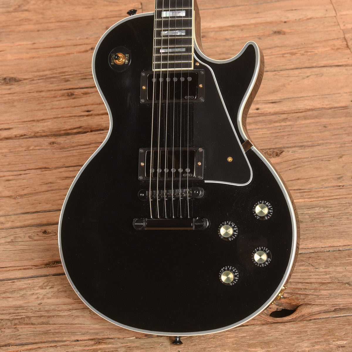 Gibson Custom Shop Les Paul Custom Ebony 2018 - View 2 | MusicMarket